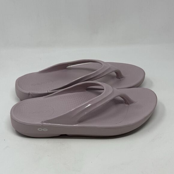Oofos Oolala Sandals Womens 10 Mauve Dusty Pink Flip Flop Thong Comfort Recovery - Picture 1 of 15